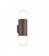 Hoosic Modern 2 Light Outdoor Up Down Wall Lamp Rusty IP44-1