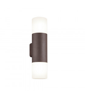 Hoosic Modern 2 Light Outdoor Up Down Wall Lamp Rusty IP44-1