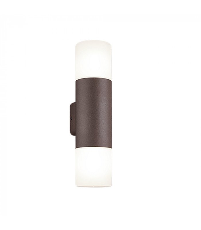 Hoosic Modern 2 Light Outdoor Up Down Wall Lamp Rusty IP44-1