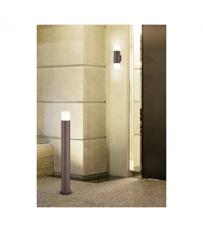 Hoosic Modern 2 Light Outdoor Up Down Wall Lamp Rusty IP44-3