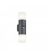 Hoosic Modern 2 Light Outdoor Up Down Wall Lamp Anthracite IP44 with PIR-1