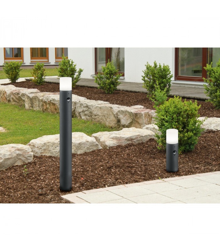 Hoosic Modern Outdoor Bollard Anthracite IP44 with PIR-3