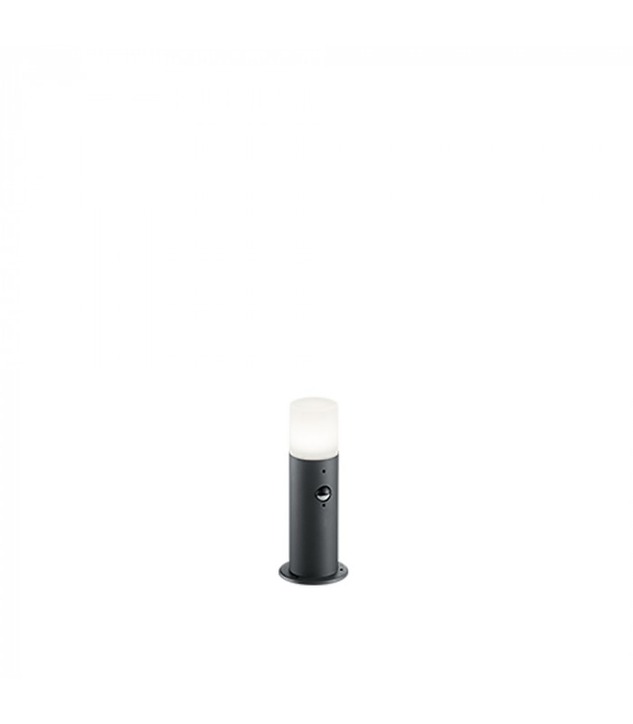 Hoosic Modern Outdoor Pedestal Light Anthracite IP44 with PIR-1