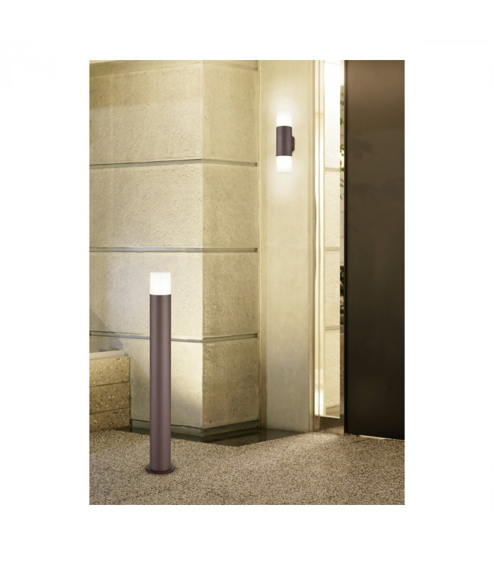 Hoosic Modern Outdoor Bollard Rusty IP44-3