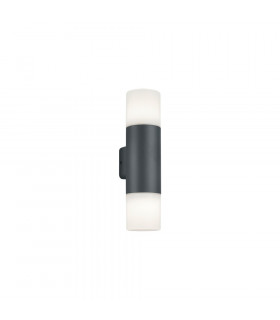 Hoosic Modern 2 Light Outdoor Up Down Wall Lamp Anthracite IP44-1