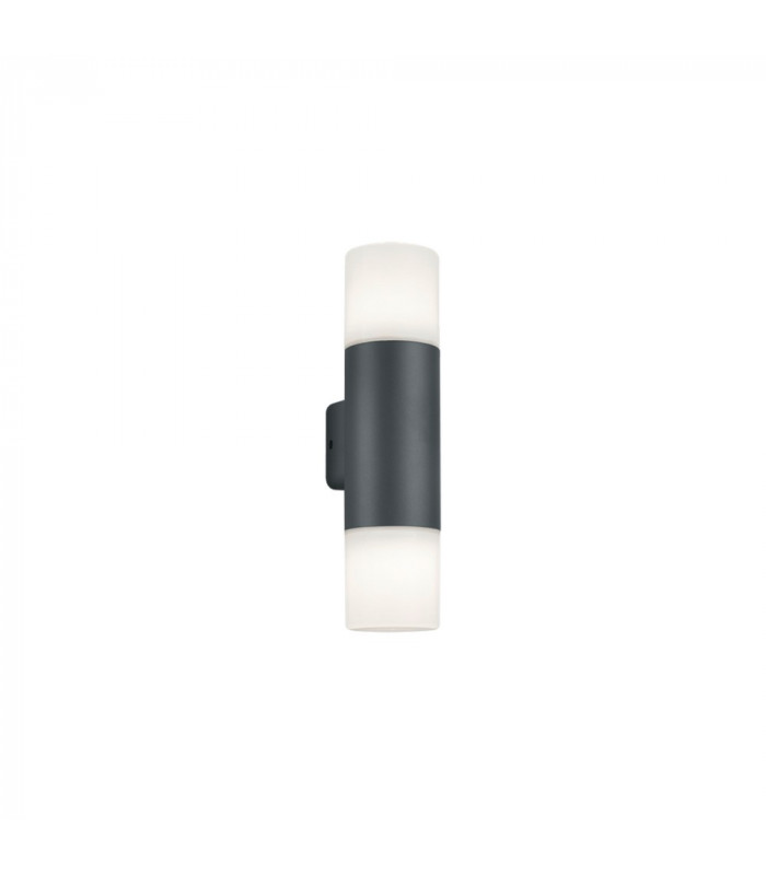 Hoosic Modern 2 Light Outdoor Up Down Wall Lamp Anthracite IP44-1