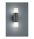 Hoosic Modern 2 Light Outdoor Up Down Wall Lamp Anthracite IP44-2