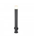 Hoosic Modern 80cm Outdoor Bollard with Plug Anthracite IP44-1