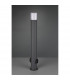Hoosic Modern 80cm Outdoor Bollard with Plug Anthracite IP44-3