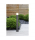 Hoosic Modern 80cm Outdoor Bollard with Plug Anthracite IP44-5