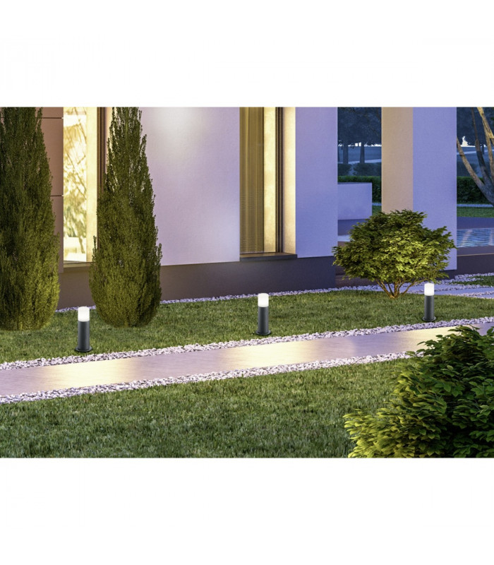 Hoosic Modern Outdoor Pedestal Light Anthracite IP44-3