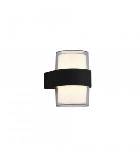 Molina Modern 2 Light Outdoor Round Up Down Wall Lamp Anthracite 3000K IP54-1