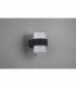 Molina Modern 2 Light Outdoor Round Up Down Wall Lamp Anthracite 3000K IP54-3
