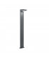 Nelson Modern 100cm Outdoor Bollard Anthracite 3000K IP54 with PIR-1