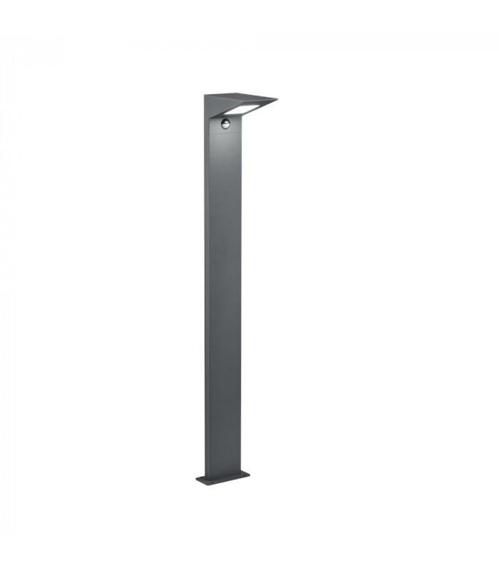 Nelson Modern 100cm Outdoor Bollard Anthracite 3000K IP54 with PIR-1