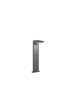 Nelson Modern 50cm Outdoor Bollard Anthracite 3000K IP54 with PIR-1