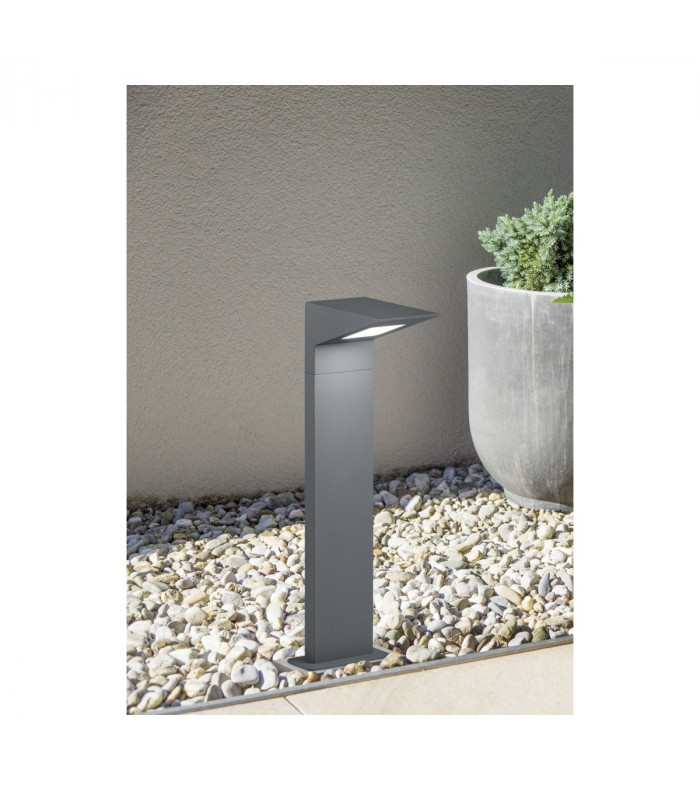 Nelson Modern 50cm Outdoor Bollard Anthracite 3000K IP54-3