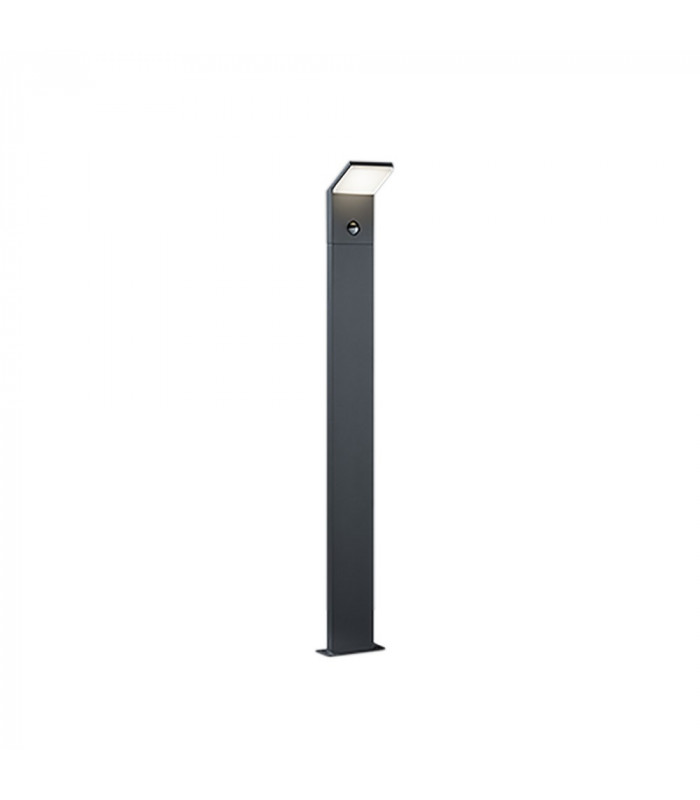 Pearl Modern Outdoor Bollard Anthracite 3000K IP54 with PIR-1