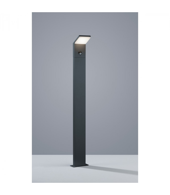 Pearl Modern Outdoor Bollard Anthracite 3000K IP54 with PIR-2