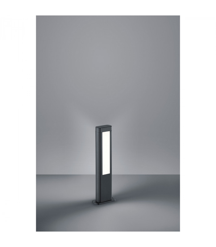 Rhine Modern 2 Light Outdoor Pedestal Light Anthracite 3000K IP54-2