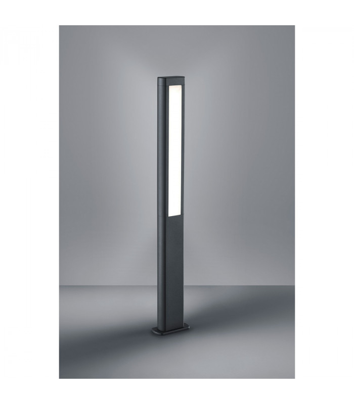 Rhine Modern 2 Light Outdoor Bollard Anthracite 3000K IP54-2