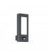 Rhine Modern 2 Light Outdoor Modern Wall Lamp Anthracite 3000K IP54 with PIR-1