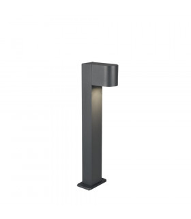Roya Modern 50cm Outdoor Bollard Anthracite IP44-1