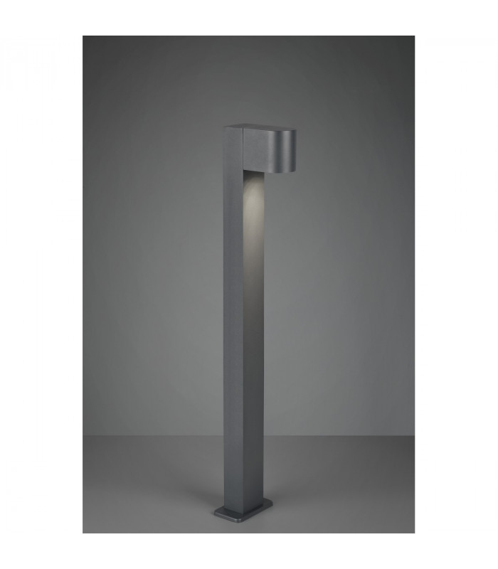 Roya Modern 100cm Outdoor Bollard Anthracite IP44-2