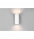 Roya Modern 2 Light Outdoor Round Up Down Wall Lamp White Matt IP44-3