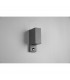 Roya Modern 2 Light Outdoor Square Up Down Wall Lamp Anthracite IP44 with PIR-5