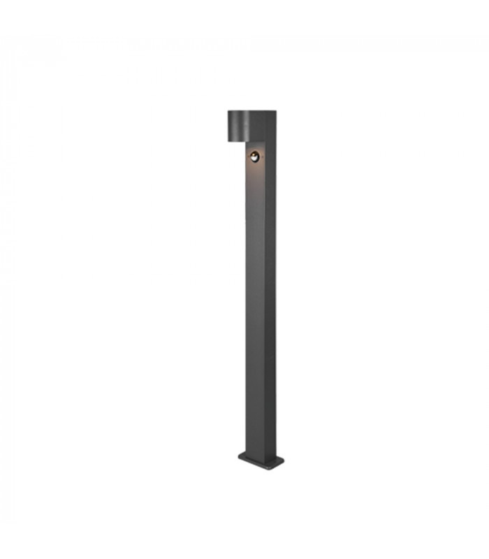 Roya Modern 100cm Outdoor Bollard Anthracite IP44 with PIR-1