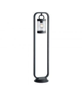 Sambesi Modern 100cm Outdoor Bollard Anthracite IP44 with Dusk sensor-1