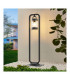Sambesi Modern 100cm Outdoor Bollard Anthracite IP44 with Dusk sensor-4