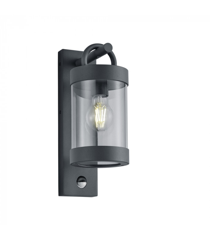 Sambesi Modern Outdoor Wall Lantern Anthracite IP44 with PIR-1