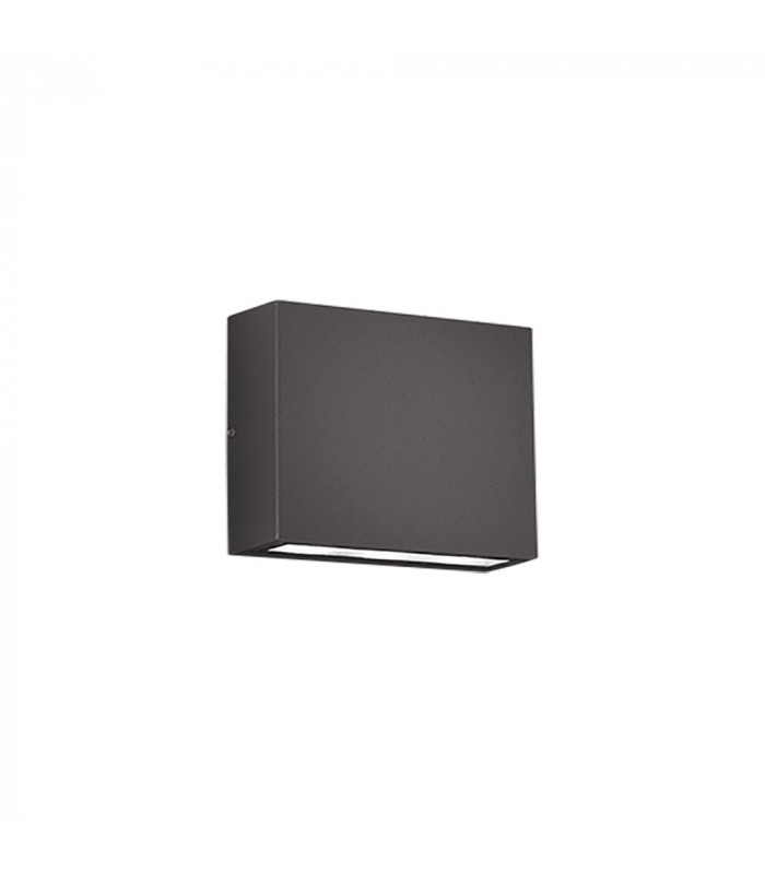 Thames Modern 2 Light Outdoor Up Down Wall Lamp Anthracite 3000K IP54-1
