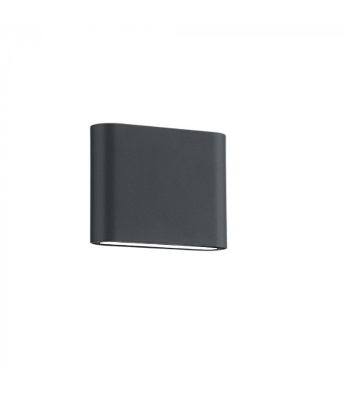 Thames Ii Modern 11cm 2 Light Outdoor Up Down Wall Lamp Anthracite 3000K IP54-1