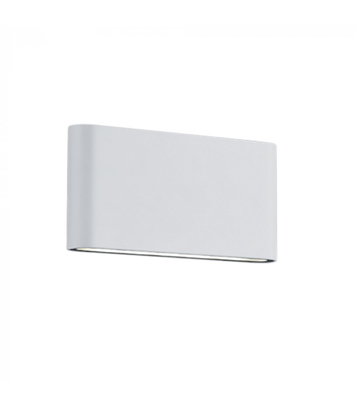 Thames Ii Modern 17cm 2 Light Outdoor Up Down Wall Lamp White Matt 3000K IP54-1