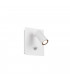 Tunga Modern Outdoor Spotlight White Matt 3000K IP54 with PIR-1