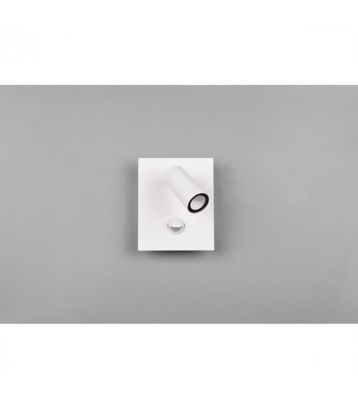 Tunga Modern Outdoor Spotlight White Matt 3000K IP54 with PIR-5