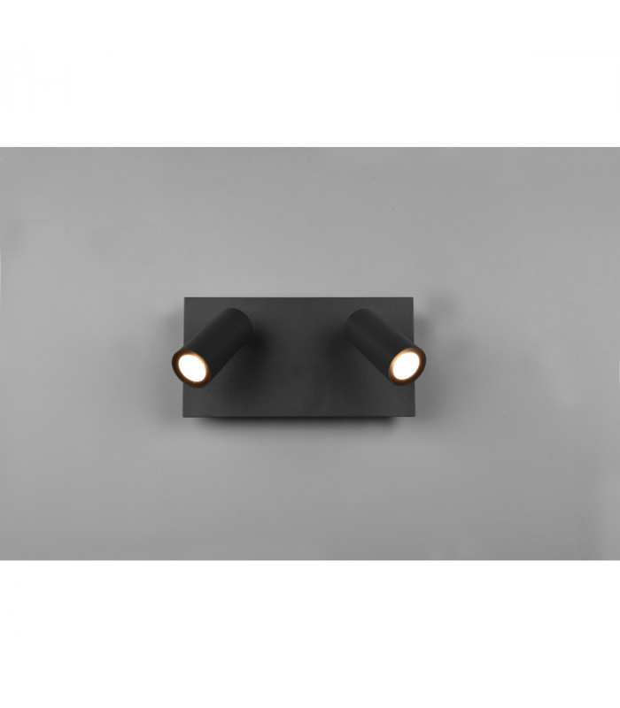 Tunga Modern 2 Light Outdoor Spotlight Anthracite 3000K IP54-3