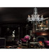 Clearance - Gabrielle Chandelier Acrylic Sconce & Glass Crystal Droplets 8 Light E14 Polished Chrome Finish-3