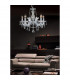Clearance - Gabrielle Chandelier Acrylic Sconce & Glass Crystal Droplets 8 Light E14 Polished Chrome Finish-4