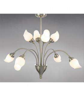 Clearance - Rimini Pendant 8 Light G9 Satin Chrome-2