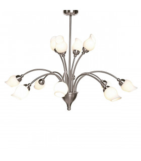 Clearance - Rimini Pendant 12 Light G9 Satin Chrome-1