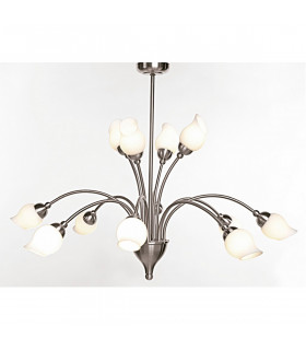 Clearance - Rimini Pendant 12 Light G9 Satin Chrome-2