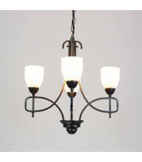 Clearance - San Marino Pendant 4 Light E14 Tex/Pewter-2