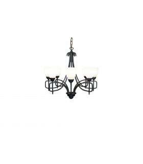 Clearance - San Marino Pendant 8 Light E14 Tex/Pewter-1