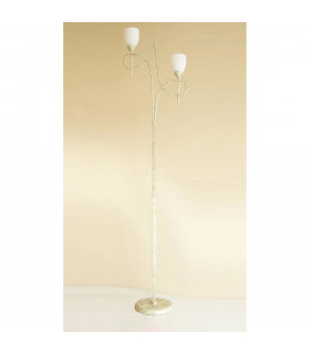 Clearance - San Marino Floor Lamp In-Line Switch 2 Light E14 Cream/French Gold-2