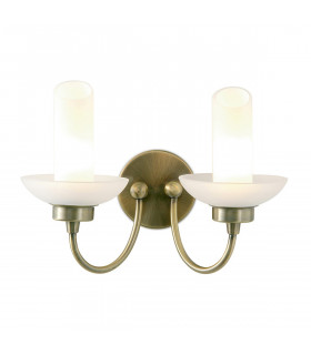 Clearance - Ferrara Wall Lamp 2 Light G9 Antique Brass-1