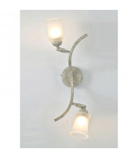 Clearance - Toscano Wall Lamp 2 Light G9 White/French Gold-2